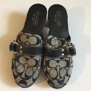 Coach open back shoe used